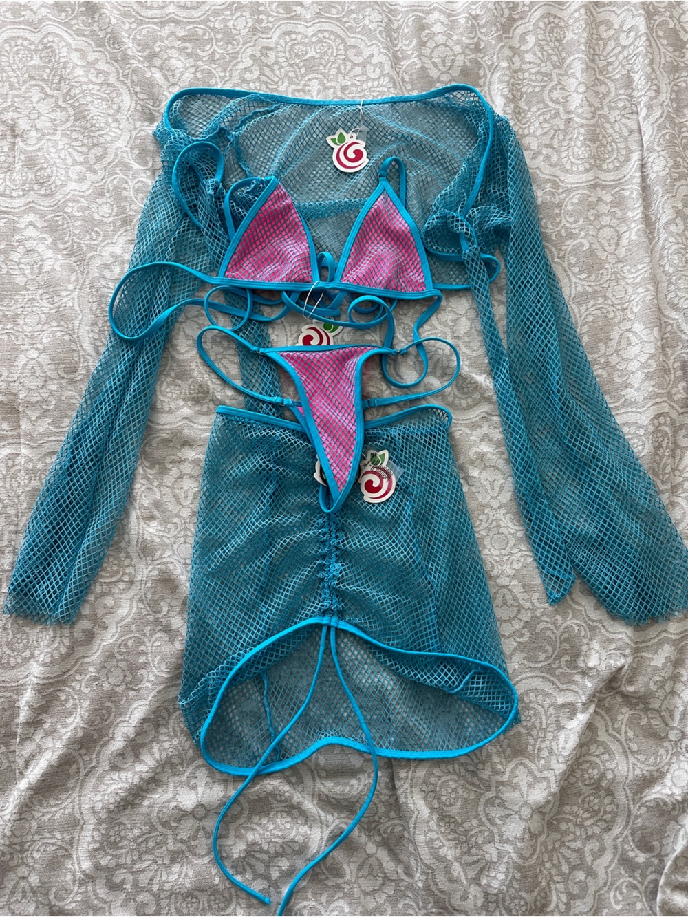 Berry Beachy NWT Bikini set AND coverup set